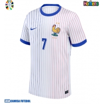 Camisa de Futebol França Antoine Griezmann #7 Equipamento Secundário Europeu 2024 Manga Curta